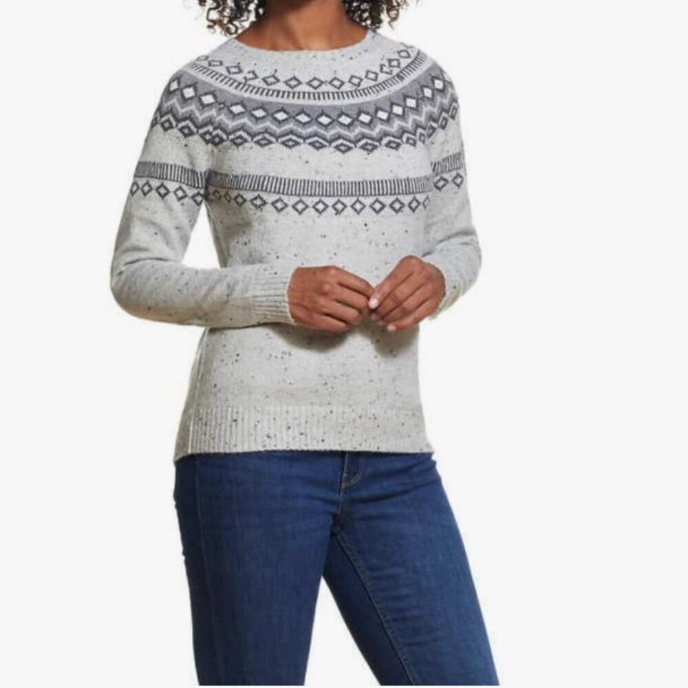 ☁️ Weatherproof Vintage Sweater – Light Gray, Medium – MSRP $89 – Gently Worn ☁️
